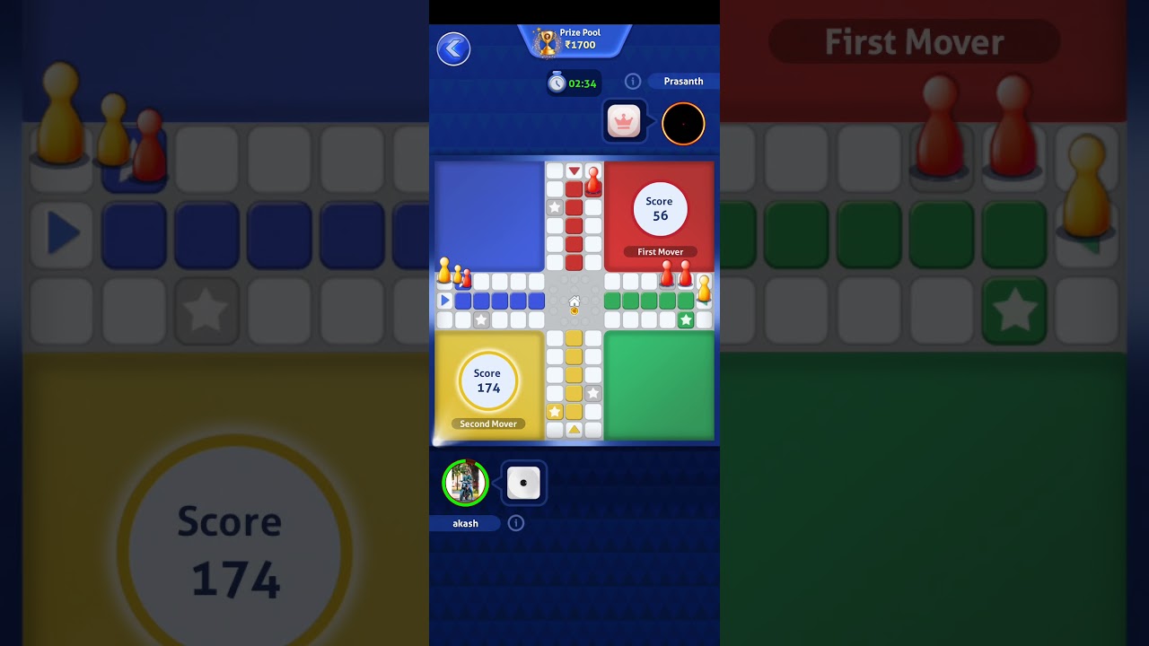 win 1700 in Ludo supreme gold