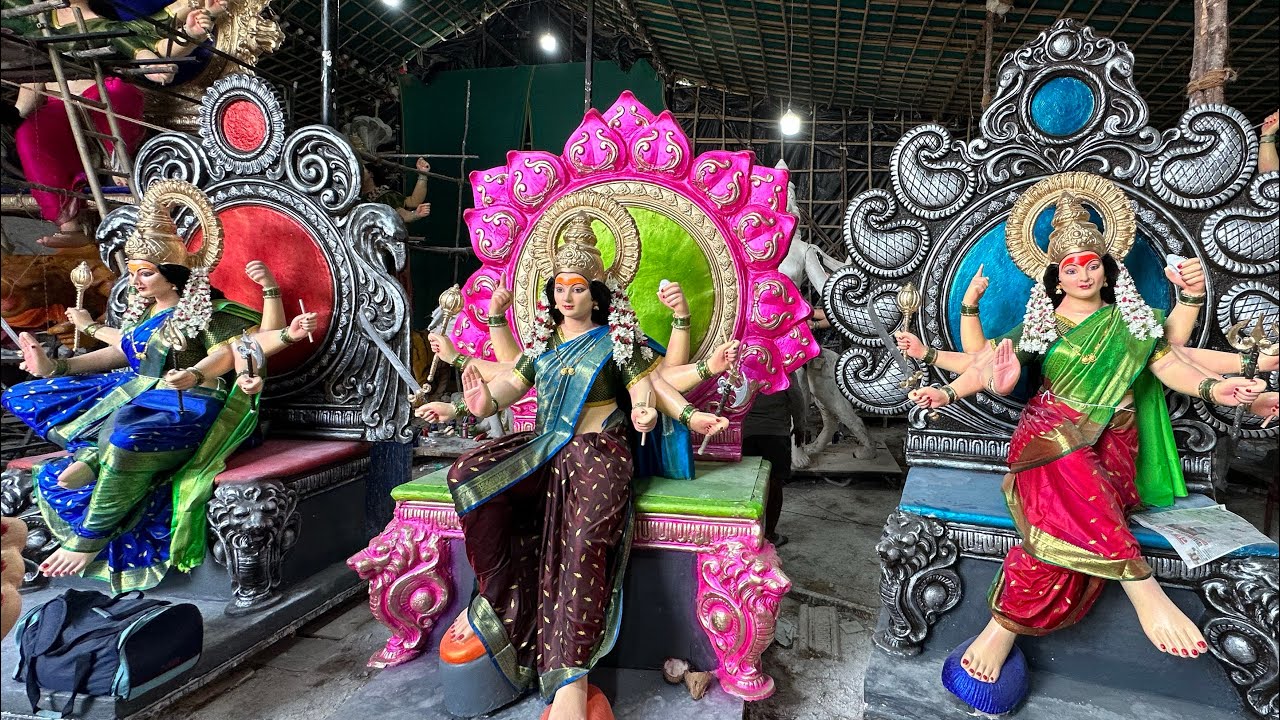 Saraswati Arts Durga Matha idols 2023 | Nagole #navratri #durgapuja2023 | Hyderabad Durga Mata idols
