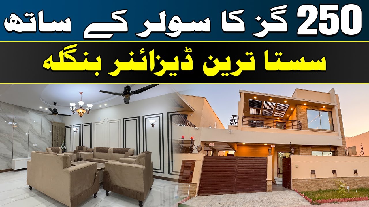 272 Yards | Solar-Powered Cheapest Designer Bungalow | Precinct 6, Bahria Town Karachi 