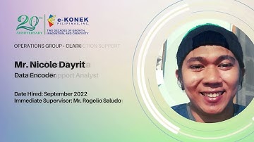 e-Konek 20th Anniversary - New Hires