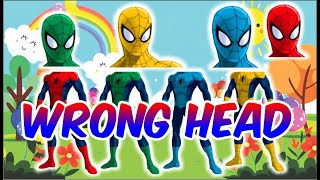 Spider-Man Wrong Heads Top Match The Head Learn Colors For Kids Kids