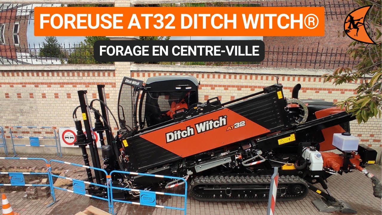 AT32 Ditch Witch® - Chantier en centre ville