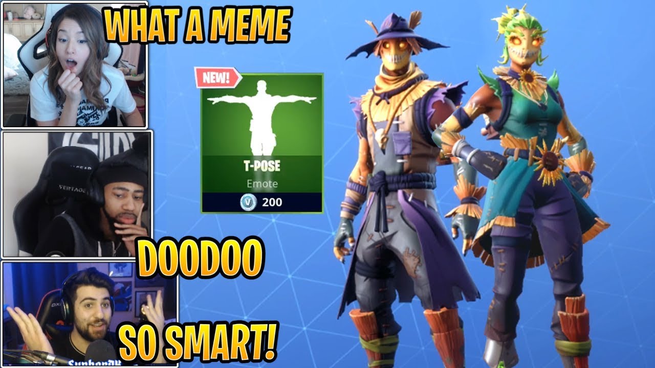 Fortnite players are using the new Straw Stuffed skins and T-Pose emote to  kill unsuspecting enemies - Dot Esports