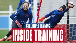 "That's Going On Instagram" 🤣 Pickford, Ramsdale and Johnstone's Reaction Drills | Inside Training