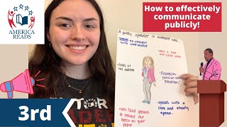 3rd Grade Guide for Good Speaking | Arizona Academic Standard 3.SL.4