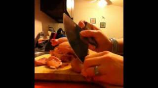 Cutting Game Hen With Ulu
