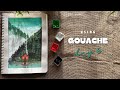 🍄Learn Gouache With Me✨/Gouache art for beginners 🍃✨/easy steps/beginnerfriendly