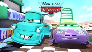 Disney Cars Pixar Lightning Mcqueen Vs Mater The Greater, Fillmore, Todd Marcus , Carla, Shu And Dj