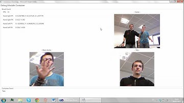 Hand tracking via Kinect