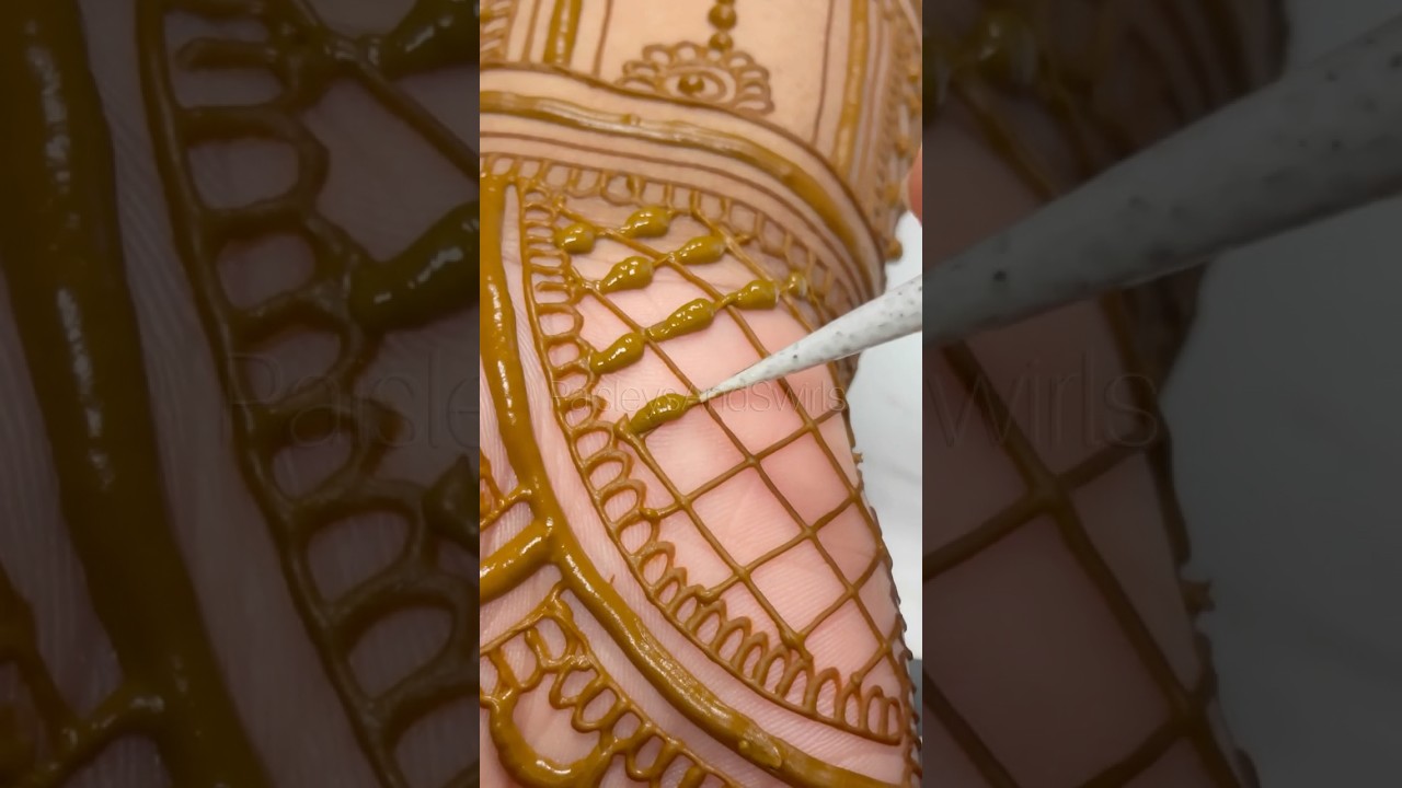 Bridal mehndi process!