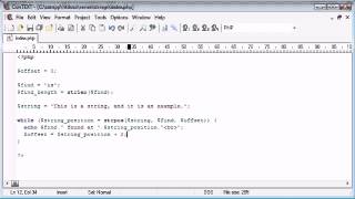 Beginner PHP Tutorial   49   String Functions String Position Part 2