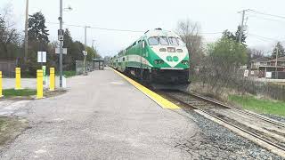 GO Train Arriving And Departing Old Cummer Station 