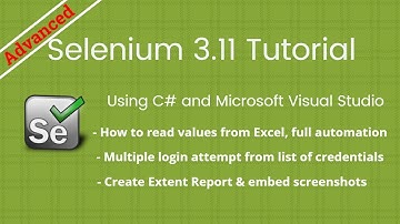 24. Read values from Excel, Full Automation: Selenium 2018 Tutorial using C# Visual Studio
