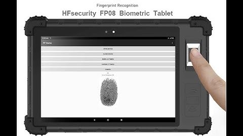 HFSECURITY FP08 Biometric Tablet | Advanced Fingerprint Authentication with Liveness Detection
