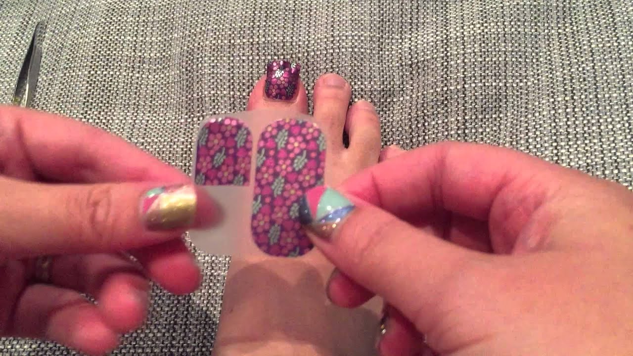 Jamberry Pedi Pack Quick Application - YouTube