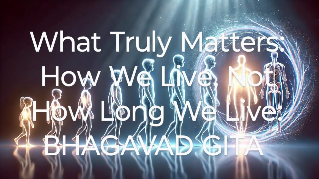 What Truly Matters: How We Live, Not How Long We Live - YouTube