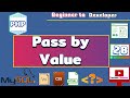 Pass by value | Examples | PHP Tutorials for beginners - 28 | HINDI