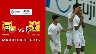 Myanmar 2-0 Timor-Leste Full Match Highlights | AFF Suzuki Cup 2020