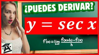DERIVADA de SECANTE de x por la DEFINICIÓN 📗 PASO A PASO | desde cero