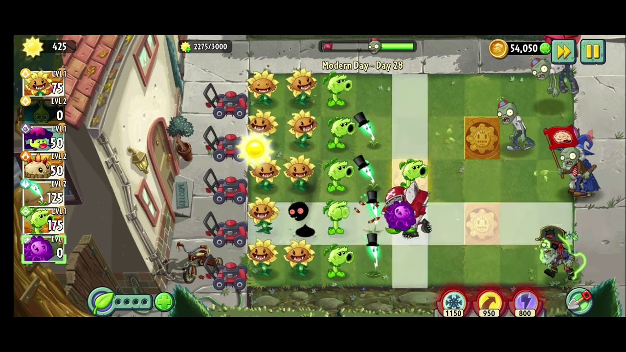 Plants vs. Zombies 2 - Modern Day Day 28 Gameplay - YouTube