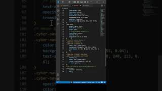 Full Cyberpunk Navigation Menu with Glowing Neon Line Effects | HTML & CSS Tutorial Update