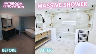 HUGE Walk In SHOWER - Bathroom Renovation & Remodel