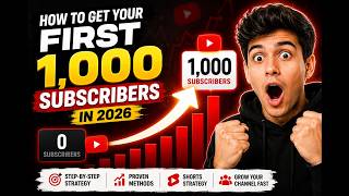 How to Get Your First 1,000 YouTube Subscribers in 2026 — Step-by-Step Strategy