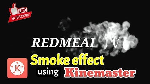 How to make smoke Text reveal animation intro in kinemaster tutorial|REDMEAL TV