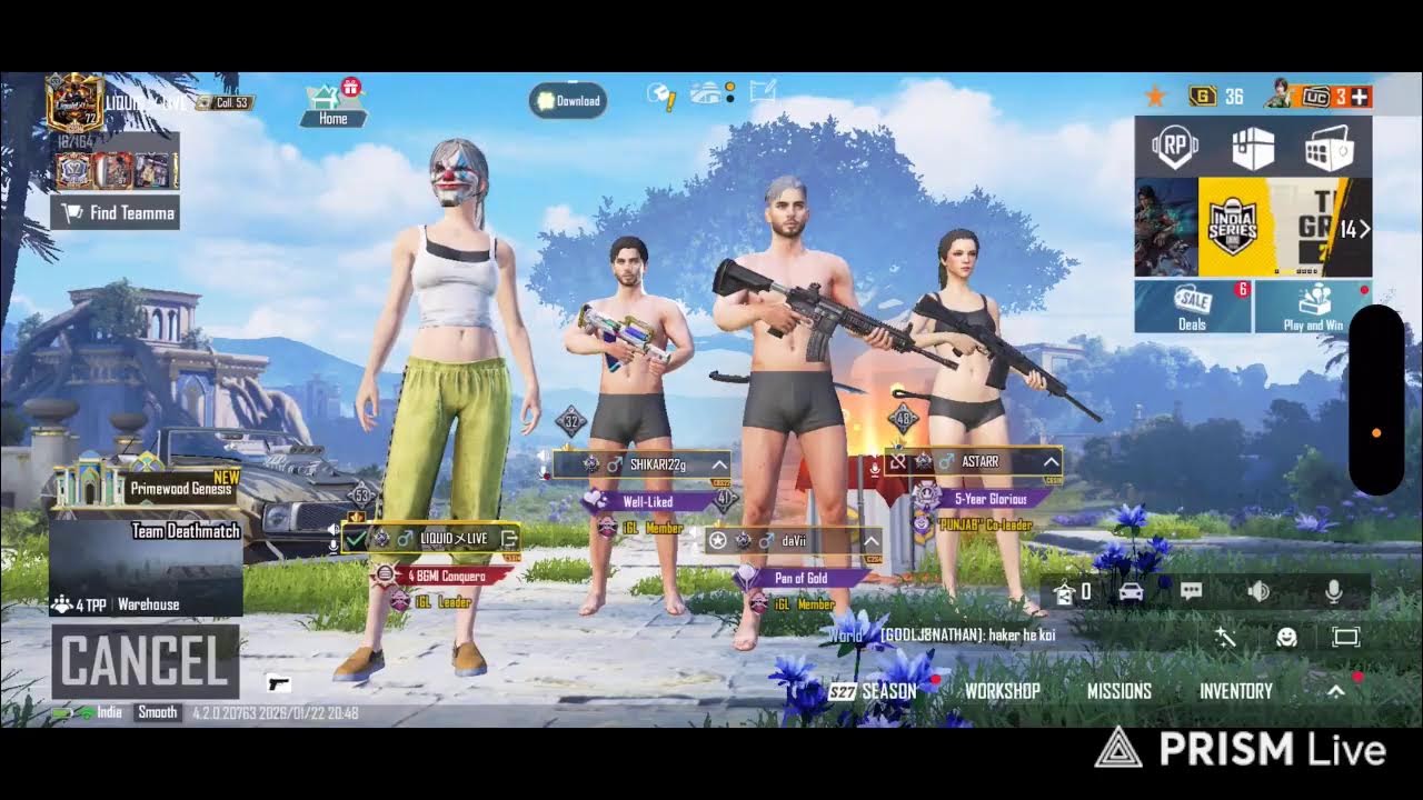 Live streaming of Liquid live