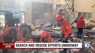 At least 38 people dead following 7.7 magnitude earthquake in Indonesia