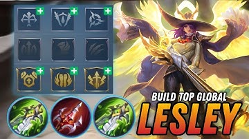 LESLEY EMBLEM AND BUILD 2023 | LESLEY BEST BUILD 2023 - MOBILE LEGENDS