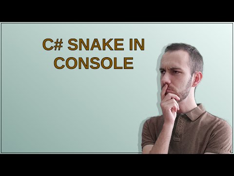 C# Snake in Console