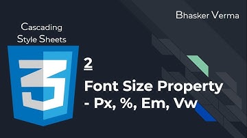 CSS Tutorial for beginners in Hindi #32| Font Size (Part 2) - Pixel, %, Em and Vw