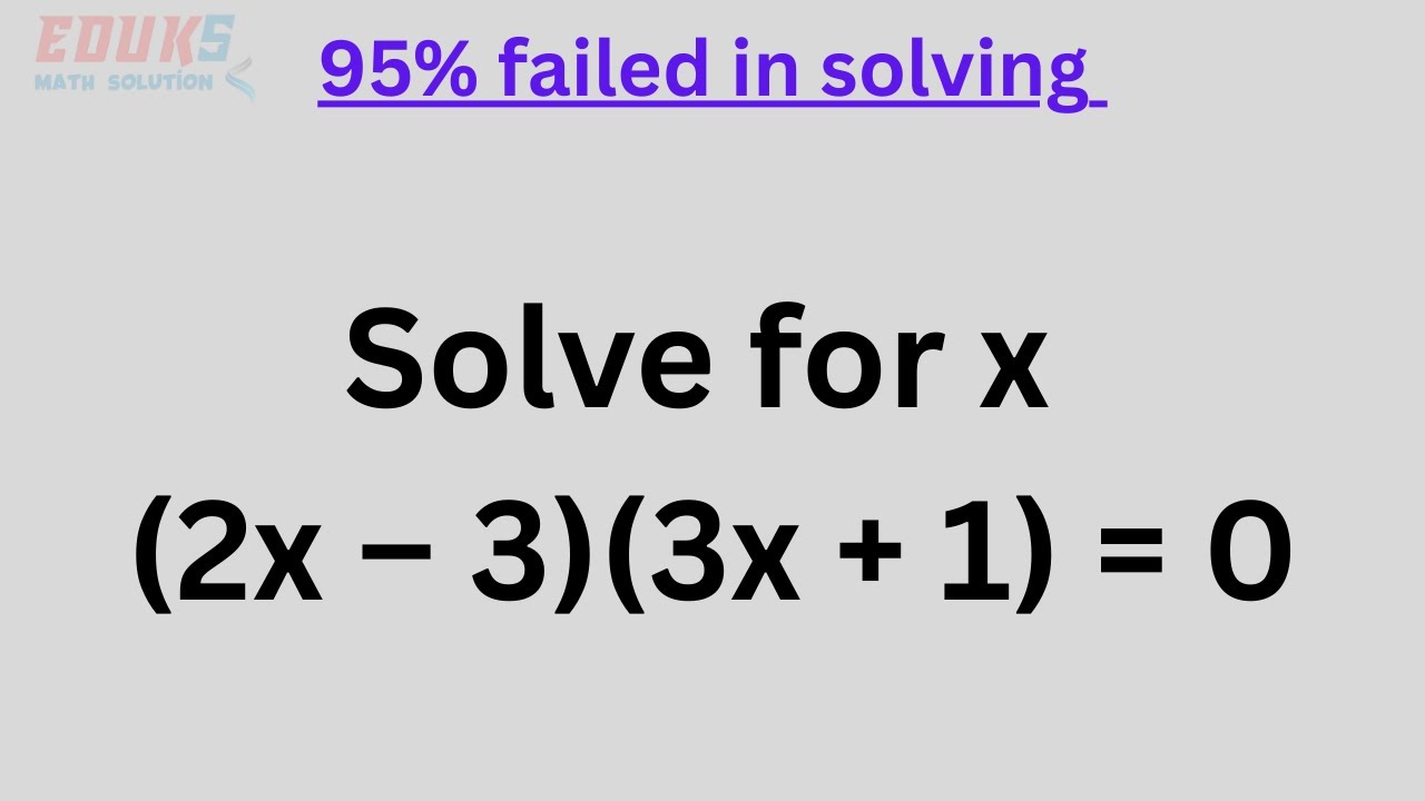 find-the-value-of-x-from-the-given-equation-2x-3-3x-1-0-solve-the