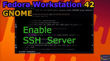 Fedora Workstation - Enable SSH Server