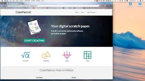 SEE UPDATED VIDEO HERE: https://youtu.be/t8x-GN7SogI   (Access Classpad.net Site & Get Started)