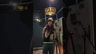 Martina  on Shure KSM Studio Microphones