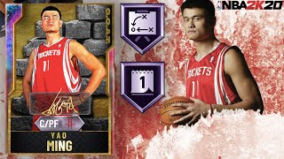 GOAT GALAXY OPAL YAO MING GAMEPLAY! THIS CARD IS UNSTOPPABLE! THE BEST CENTER IN NBA 2K20 MYTEAM?