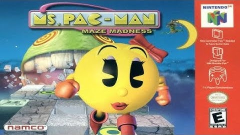 Ms. Pac-Man: Maze Madness - Cleopactra {Theme} Nintendo 64.