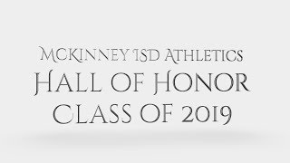 McKinney ISD Athletics Hall of Honor - Class of 2019