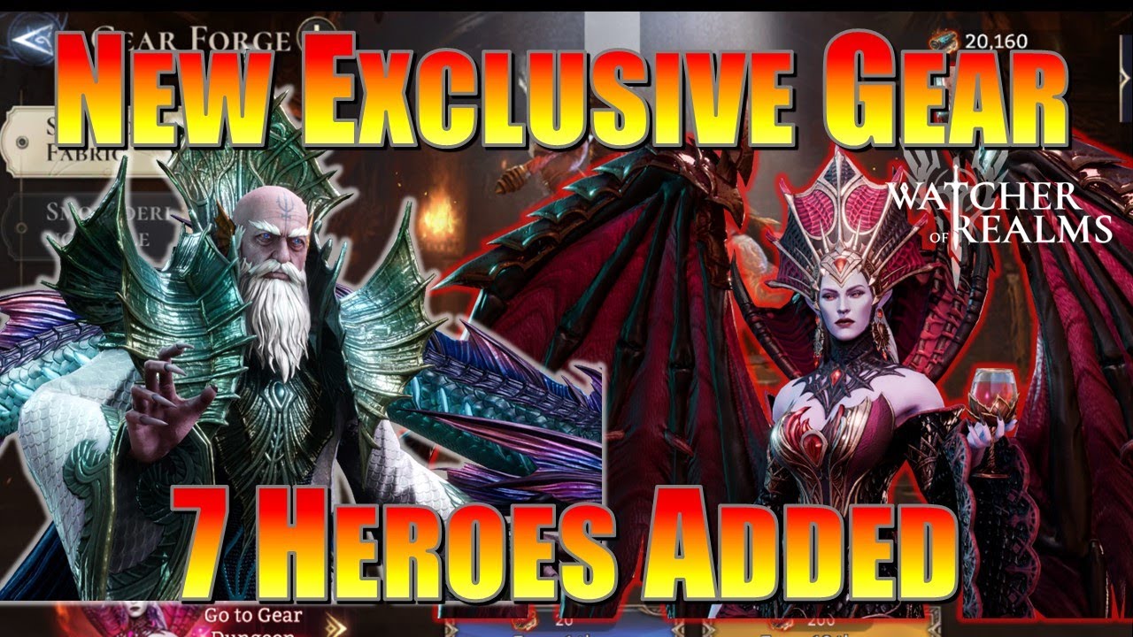 Seven Heroes Get Exclusive Gear | Forerunners | Test Server | Watcher ...