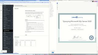 Completed LinkedIn Learning - Querying Microsoft SQL Server 2022