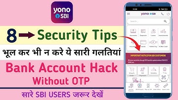 Security Tips For Safe Digital Banking | SBI Net Banking Security Tips | Bank Account Hack |