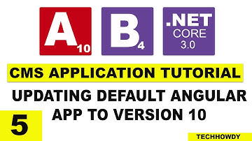 Updating Default Visual Studio Angular 8 Template to Angular 10 Version