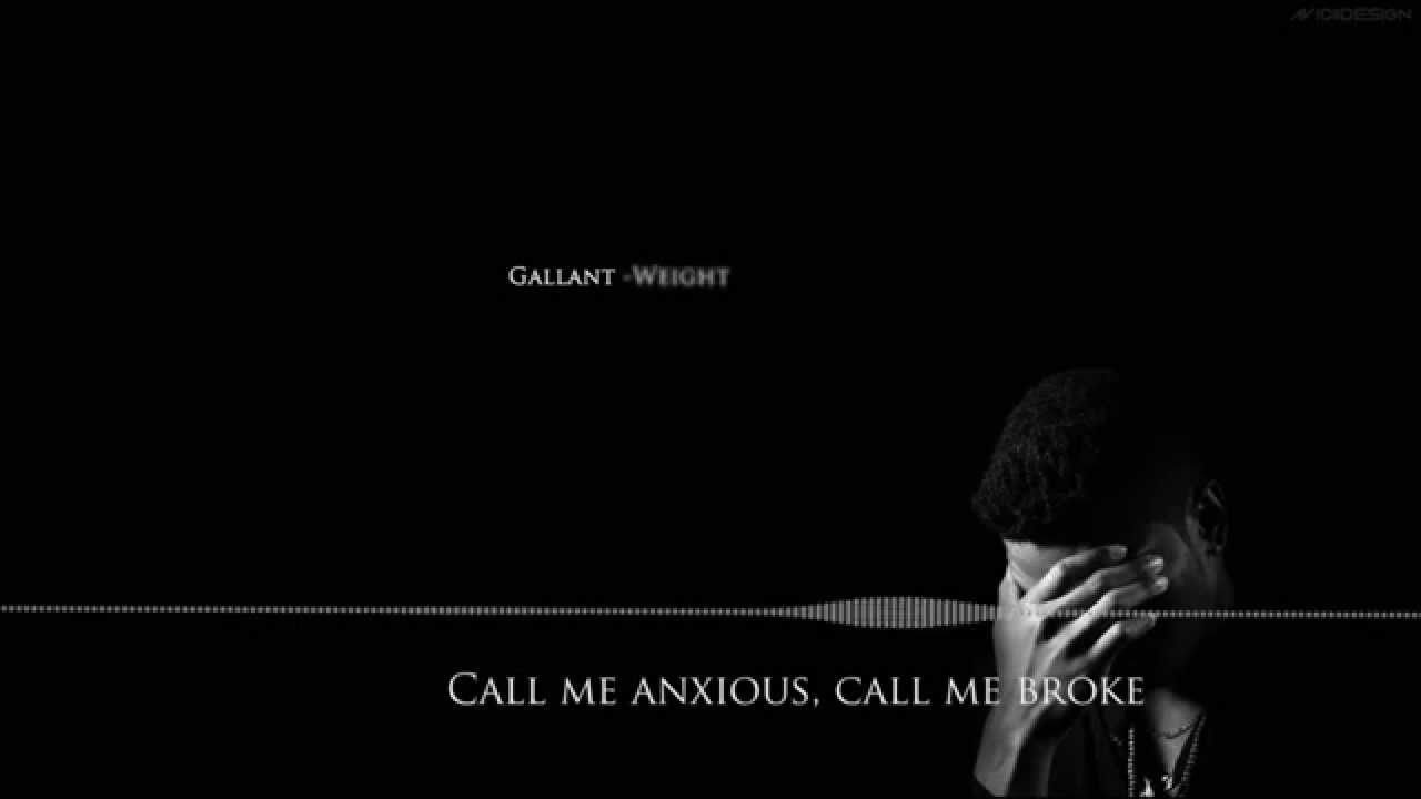Gallant - Weight in Gold (Lyric Video) - YouTube