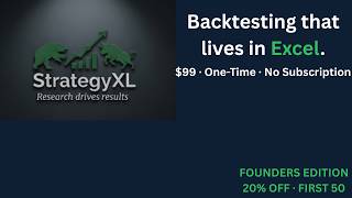Introducing StrategyXL — Backtesting that Lives in Excel