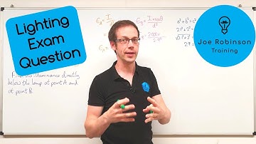 How to Answer an Exam Style Question on Lighting: Inverse Square Law and Cosine Rule
