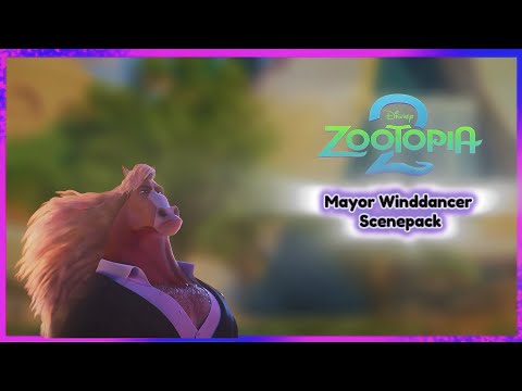 Mayor Brian Winddancer Scenepack 4K | Zootopia 2 (2025)