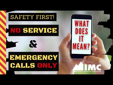SAFETY FIRST! When your phone says "No service" and "Emergency calls only": What does it mean?