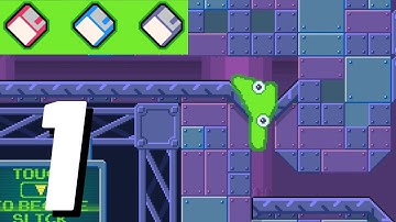 Slime Labs Game Level 1 All Disks Walkthrough Gameplay
